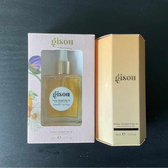 Gisou Honey Infused Hair Oil and Shimmer Body Oil set - Picture 1 of 3